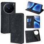 Per vivo X200 Pro 5G Custodia magnetica in pelle Skin Feel (nera)