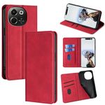 Per Tecno Pova 6 Neo 5G Custodia in pelle magnetica Skin Feel (rosso)