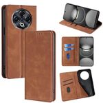 Per Tecno Spark 30 4G Custodia in pelle magnetica Skin Feel (marrone chiaro)