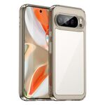 Per Google Pixel 10 Pro XL Custodia per telefono in TPU ibrida acrilica serie colorata (grigio trasparente)