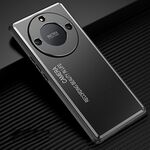 Custodia per telefono in metallo satinato per Honor X40 (nero)