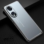 Custodia per telefono in metallo satinato per Honor 70 (blu)