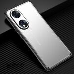 Custodia per telefono in metallo satinato per Honor 70 (argento)
