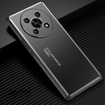 Custodia per telefono in metallo satinato per Honor X30 (nero)