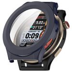 Per Amazfit Cheetah Pro Custodia protettiva per orologio PC integrata con pellicola temperata (blu inchiostro)