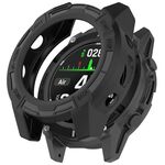 Per Garmin Descent G2 Hollow Armor TPU Half Covering Custodia protettiva per orologio (nero)