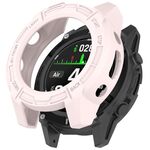 Per Garmin Descent G2 Hollow Armor TPU Half Coverage Custodia protettiva per orologio (rosa)