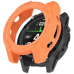 Per Garmin Descent G2 Hollow Armor TPU Half Coverage Custodia protettiva per orologio (arancione)
