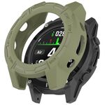 Per Garmin Descent G2 Hollow Armor TPU Half Covering Custodia protettiva per orologio (verde)