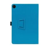 Per TCL TAB 10L Gen 2 Custodia per tablet da 10,1 pollici con supporto verticale a 2 pieghe e poggiapolsi in pelle (blu pavone)