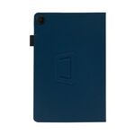 Per TCL TAB 10L Gen 2 Custodia per tablet da 10,1 pollici con supporto verticale a 2 pieghe e poggiapolsi in pelle (blu scuro)