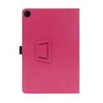 Per TCL TAB 10L Gen 2 Custodia per tablet da 10,1 pollici con supporto verticale a 2 pieghe Custodia in pelle con poggiamano (rosso rosa)