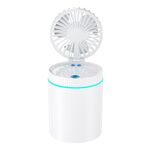 F98 Spray Cooling Desktop Piccolo Ventilatore Camera da letto Ufficio Umidificatore Portatile con Luci Colorate, Colore: Plug-in (Bianco)