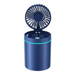 F98 Spray Cooling Desktop Piccolo Ventilatore Camera da letto Ufficio Umidificatore Portatile con Luci Colorate, Colore: Plug-in (Blu)