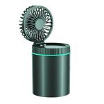 F98 Spray Cooling Desktop Piccolo Ventilatore Camera da letto Ufficio Umidificatore portatile con luci colorate, Colore: Batteria (Verde)