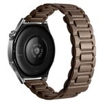 Cinturino per orologio magnetico in pelle a tre pezzi a forma di I da 22 mm (talpa)