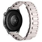 Cinturino per orologio magnetico in pelle a tre pezzi a forma di I da 22 mm (Starlight)