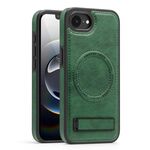 Per iPhone 16e Custodia multifunzione MagSafe PU per telefono (verde)