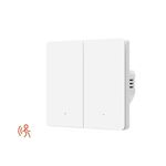Interruttore luce intelligente Tuya ZigBee compatibile con sensore di movimento radar, nessun condensatore richiesto, 2 bande