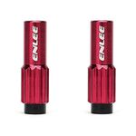 ENLEE Mountain Road Bicycle Shift Center Trim Viti 4mm Cavo Vite di regolazione del cavo del freno (rosso)