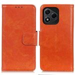 Custodia per telefono in pelle con texture Nappa per Honor 400 Lite (arancione)