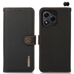 Per Honor 400 Lite KHAZNEH Custer Custodia per telefono in vera pelle RFID (nero)