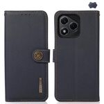 Per Honor 400 Lite KHAZNEH Custer Custodia per telefono in vera pelle RFID (blu)