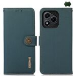 Per Honor 400 Lite KHAZNEH Custer Custodia per telefono in vera pelle RFID (verde)