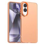 Per Samsung Galaxy S25 Edge 5G Candy PC Hybrid TPU Custodia antiurto per telefono (arancione)