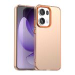 Per OPPO Reno13 Pro 5G Global Candy PC Hybrid TPU Custodia antiurto per telefono (arancione)