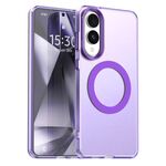 Per Samsung Galaxy S25 Edge 5G Candy Magsafe PC Hybrid TPU Custodia per telefono (viola)