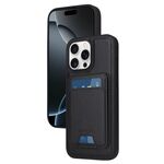 Per iPhone 16 Pro Max BETOPNICE Custodia per telefono con portafoglio MagSafe staccabile verticale a ribalta (nero)