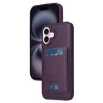 Per iPhone 16 Plus BETOPNICE Custodia per telefono con portafoglio MagSafe staccabile verticale a ribalta (viola)