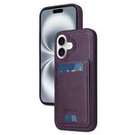Per iPhone 16 BETOPNICE Custodia per telefono con portafoglio MagSafe staccabile verticale a ribalta (viola)