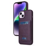 Per iPhone 14 Plus BETOPNICE Custodia per telefono con portafoglio MagSafe staccabile verticale a ribalta (viola)