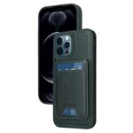 Per iPhone 12 Pro Max BETOPNICE Custodia per telefono con portafoglio MagSafe staccabile verticale a ribalta (verde)