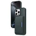 Per iPhone 16 Pro Max BETOPNICE Custodia per telefono con portafoglio MagSafe staccabile orizzontale a ribalta (verde)