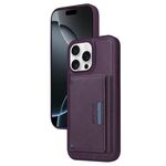 Per iPhone 16 Pro Max BETOPNICE Custodia per telefono con portafoglio MagSafe staccabile orizzontale a ribalta (viola)