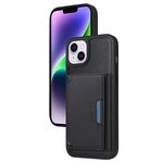 Per iPhone 14 Plus BETOPNICE Custodia per telefono con portafoglio MagSafe staccabile orizzontale a ribalta (nero)