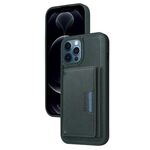 Per iPhone 12 Pro Max BETOPNICE Custodia per telefono con portafoglio MagSafe staccabile orizzontale a ribalta (verde)