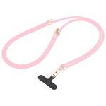 Cordino lungo anti-smarrimento regolabile in silicone liquido per telefono (rosa)