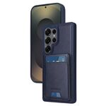 Per Samsung Galaxy S25 Ultra 5G BETOPNICE Custodia per telefono con portafoglio MagSafe staccabile verticale a ribalta (blu)