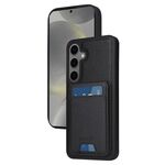 Per Samsung Galaxy S24+ 5G BETOPNICE Custodia per telefono con portafoglio MagSafe staccabile verticale a ribalta (nero)
