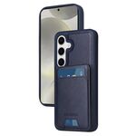 Per Samsung Galaxy S24 5G BETOPNICE Custodia per telefono con portafoglio MagSafe staccabile verticale a ribalta (blu)
