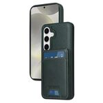 Per Samsung Galaxy S24 5G BETOPNICE Custodia per telefono con portafoglio MagSafe staccabile verticale a ribalta (verde)