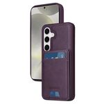 Per Samsung Galaxy S24 5G BETOPNICE Custodia per telefono con portafoglio MagSafe staccabile verticale a ribalta (viola)
