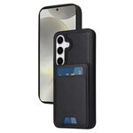 Per Samsung Galaxy S24 5G BETOPNICE Custodia per telefono con portafoglio MagSafe staccabile verticale a ribalta (nero)