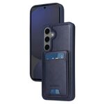 Per Samsung Galaxy S24 FE 5G BETOPNICE Custodia per telefono con portafoglio MagSafe staccabile verticale a ribalta (blu)