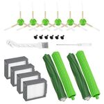 14 pezzi/set per iRobot Roomba i7 / i7+ / i3 / E5 / i3+ / i4 / i6 / i6+i8 serie accessori per spazzatrici (spazzola principale + filtro + spazzola laterale con set di viti)