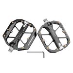 Pedali per bicicletta antiscivolo cavi con triplo cuscinetto CNC RACEWORK D029 (neri)